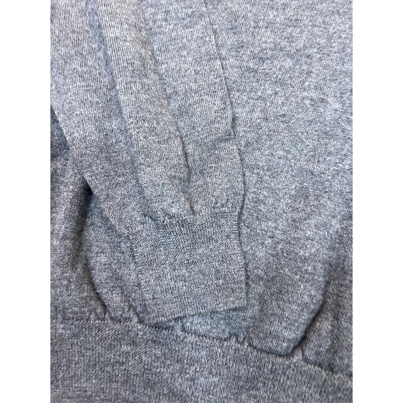 Jos A Bank Wool Sweater XL Italian Merino Wool Mens Gray V Neck Sweatshirt - Picture 3 of 13